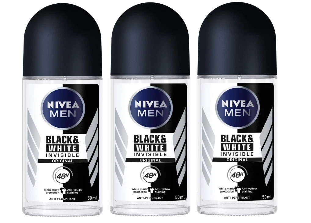 NIVEA Black & White Invisible 15本 Nivea MEN Invisible Black and White Power Spray, Anti-Perspirant