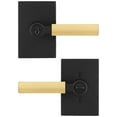 thumbnail image 2 of Kwikset 740MALRCT-4S Mirada Single Cylinder Keyed Entry Door Lever Set - Brass, 2 of 7