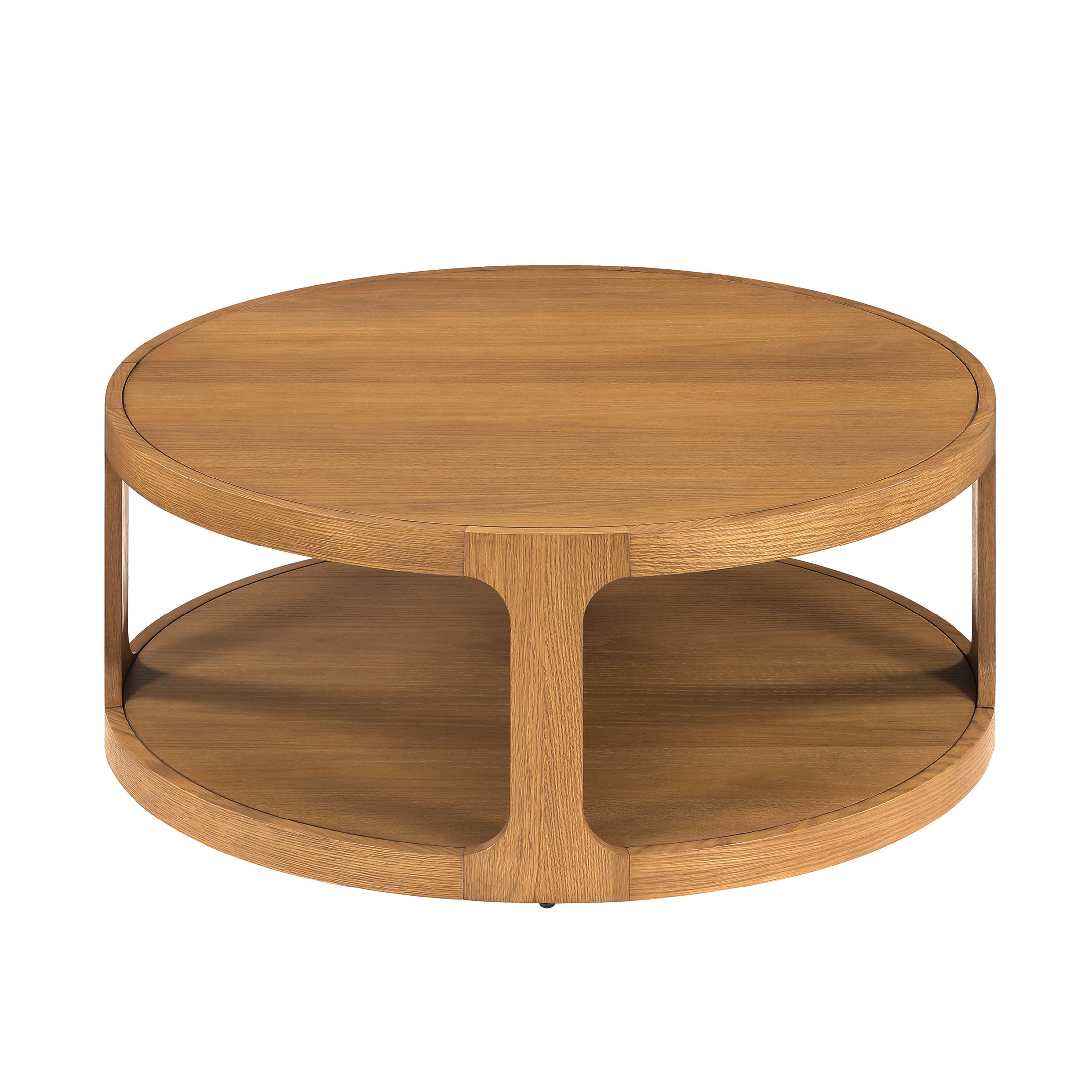 My Texas House Haven Round Coffee Table, Warm Brown photo 2