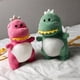 thumbnail image 2 of Mochila De Juguete De Dinosaurio LIMON Linda Bolsa De Peluche Suave Para Juguetes Mensajero, 2 of 4