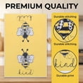 thumbnail image 3 of Unique Bargains Soft Absorbent Microfiber Kitchen Towel 4 Pack Yellow 26" x 18", 3 of 8