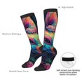 thumbnail image 4 of Naloa Colorful Patterned Rabbit Thigh High Socks Extra Long Stretchy Sock Women Over Knee High Opaque Stocking Daily Wear, 4 of 6