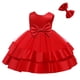 thumbnail image 3 of Vestido NSSMWTTC para bebé niña, lazo, volantes, tutú, rojo 70, 3 of 6
