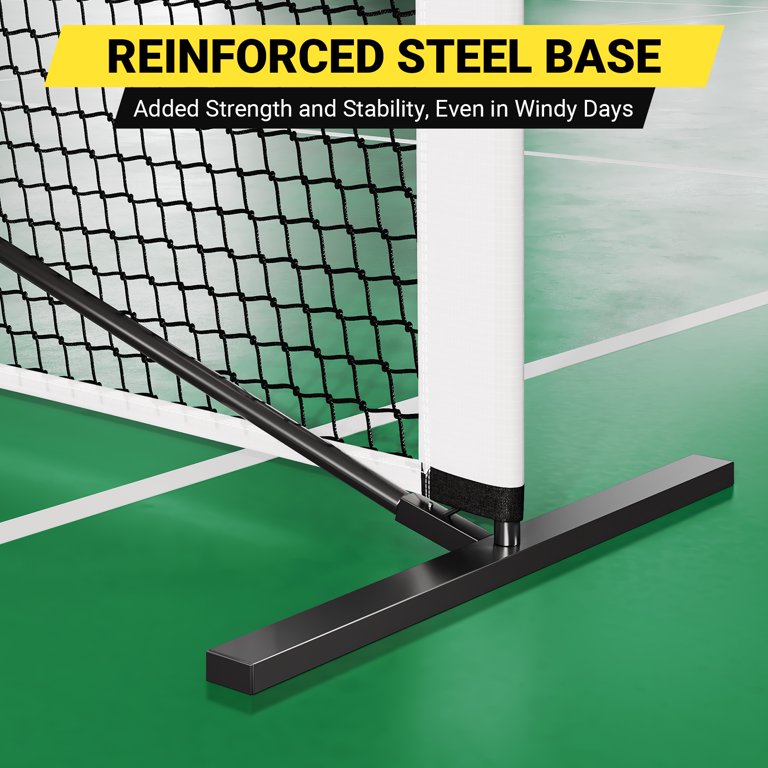 Portable Pickleball Net - 22ft Regulation Size, Sturdy Metal Frame, Tear-Resistant Net For Backyard, Driveway, Indoor