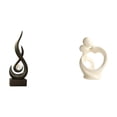 thumbnail image 1 of Escultura abstracta de arte moderno, figura de resina, recuerdo para escritorio, armario, sala de estar, decoración del hogar, regalo de aniversario, 1 of 8