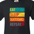 thumbnail image 4 of Inktastic Skateboarding Eat Sleep Skateboard Repeat Youth T-Shirt, 4 of 5
