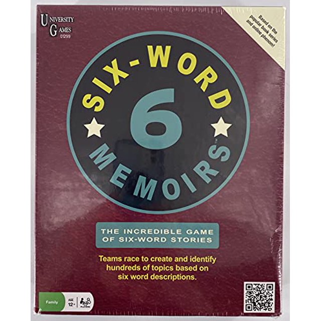 Six Word Memoirs Card Game by University Games | The Incredible Game of 6 Word Stories | Fun Party Game for Friends and Family | For Ages 12 Years and