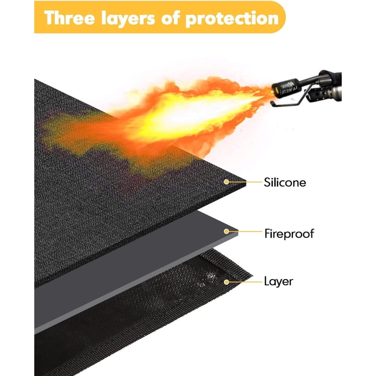 ANUNU Under Grill Mat, 48x36 Inch BBQ Floor Protector photo 6