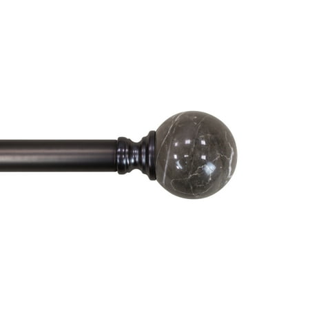 Better Homes & Gardens 1  Oil-Rubbed Bronze Marble Curtain Rod 42-120