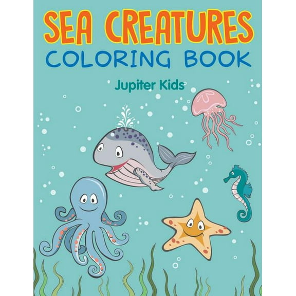 Sea Creatures Coloring Book (Paperback)