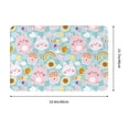 thumbnail image 3 of Non Slip Door Mat, Plaid Cartoon Rabbit Radish Fast Drying Bath Tub Mats, Absorbent Bathroom Rugs Entrance Welcome Mat, Bath MatS for Tub, Floor, Home, Kitchen, Hotel,16x24in, 3 of 6