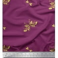 thumbnail image 1 of Soimoi Silk Fabric Swirl & Honeycomb Design Geometric Printed Fabric 1 Yard 42 Inch Wide, 1 of 1