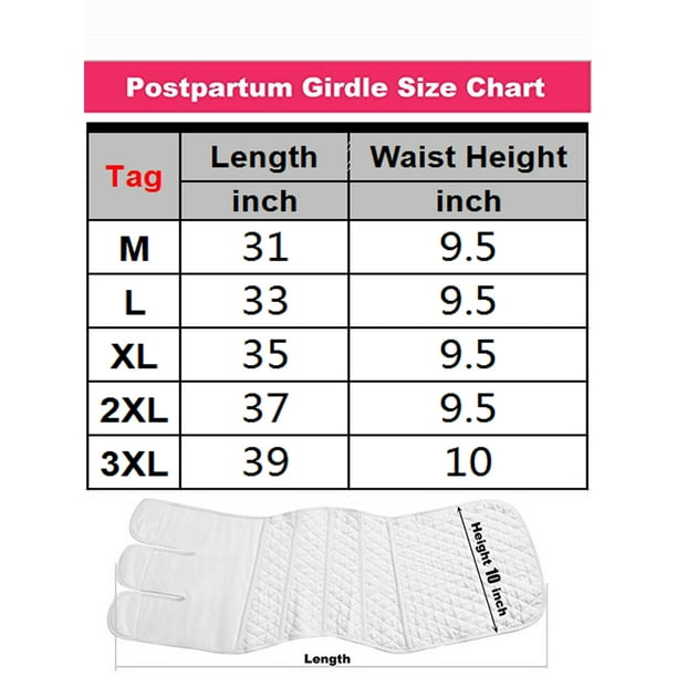SAYFUT Best Postpartum Corset Girdles Hi-Waist Support Recovery Belly  Pelvis Belt Shapewear Girdle Belly Binder, Cotton 