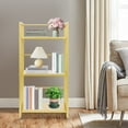 thumbnail image 2 of 3-Tier Gold Floor Standing Display Bookshelf, Open Shelf Bookcase, Display Rack for Home Decoration, 2 of 13