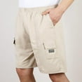 thumbnail image 2 of Shorts Men Cotton Pocket Zip Cargo Shorts Male Summer Casual Knee Length short, 2 of 4