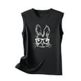 thumbnail image 4 of DailyTrove Women's Bunny Ear Graphic Tank Top - Cotton-Blend Casual Summer & Daily Wear, Cute for Outings, 4 of 5