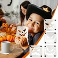 thumbnail image 1 of Set de Tazas Térmicas Cuadradas de Madera con Forma de Calabaza para Halloween | Almohadilla Aislante Estilo Oscuro | Diablo X 2 | 10X10 Cm, 1 of 7