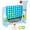 Blue, variant on Adjustable Height 4-in-a-Row Game Center w/ Basketball, Golf & Ring Toss – Quick-Release Slider, Outdoor/Indoor Family Party Set for All Ages