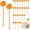Pumpkin Style, variant on ZJQYDS 36 Pcs Christmas Drink Stirrers, Christmas Tree Cocktail Stirrers Plastic Swizzle Sticks Reusable Coffee Stirrer Stir Sticks for Xmas Holiday Party Coffee Tea Hot Cocoa Bar Supplies Decoration