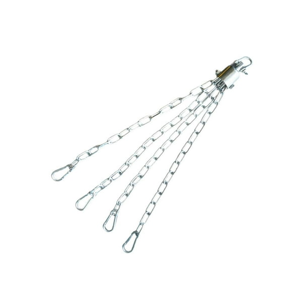DYNWAVECA 4 Strand Hanging Iron Chain Swivel, Heavy Bag Hanging Chain Replace Accessories Metal Punching Bag Hanger Chain for Muay Thai