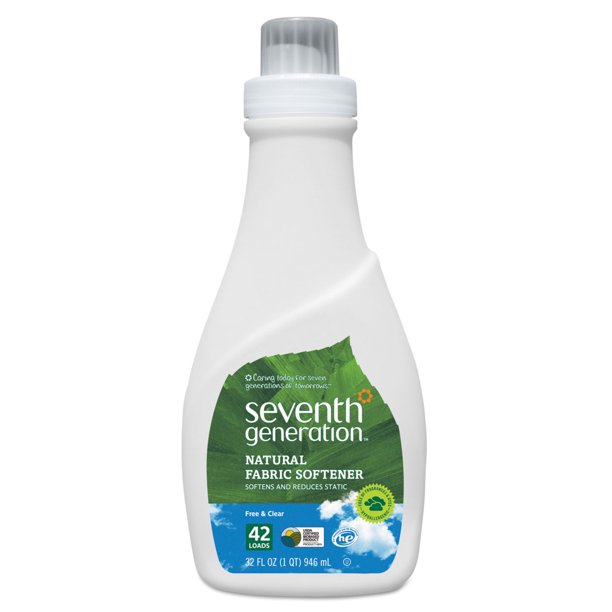 Seventh Generation Natural Liquid Fabric Softener Free and Clear 32