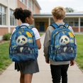 thumbnail image 2 of Yuyamidu Starry Night Panda Kids Backpack Set 4Pcs for 6-8 8-10 10-12 Girls Boys Elementary School Bookbag with Lunch Box Pencil Case Water Bottle Bag Travel Rucksack, 2 of 7