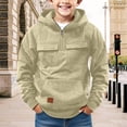 thumbnail image 2 of Mercatoo Boys Oversized Hoodies Half Zip Up Sweatshirts Long Sleeve 𝗣reppy Pullover Shirts Fall Winter Warm Athletic Tops, 2 of 7