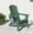 Green, variant on FOOWIN HDPE Folding Adirondack Chair with Cup Holder, Fire Pit Chairs Set of 4, Black