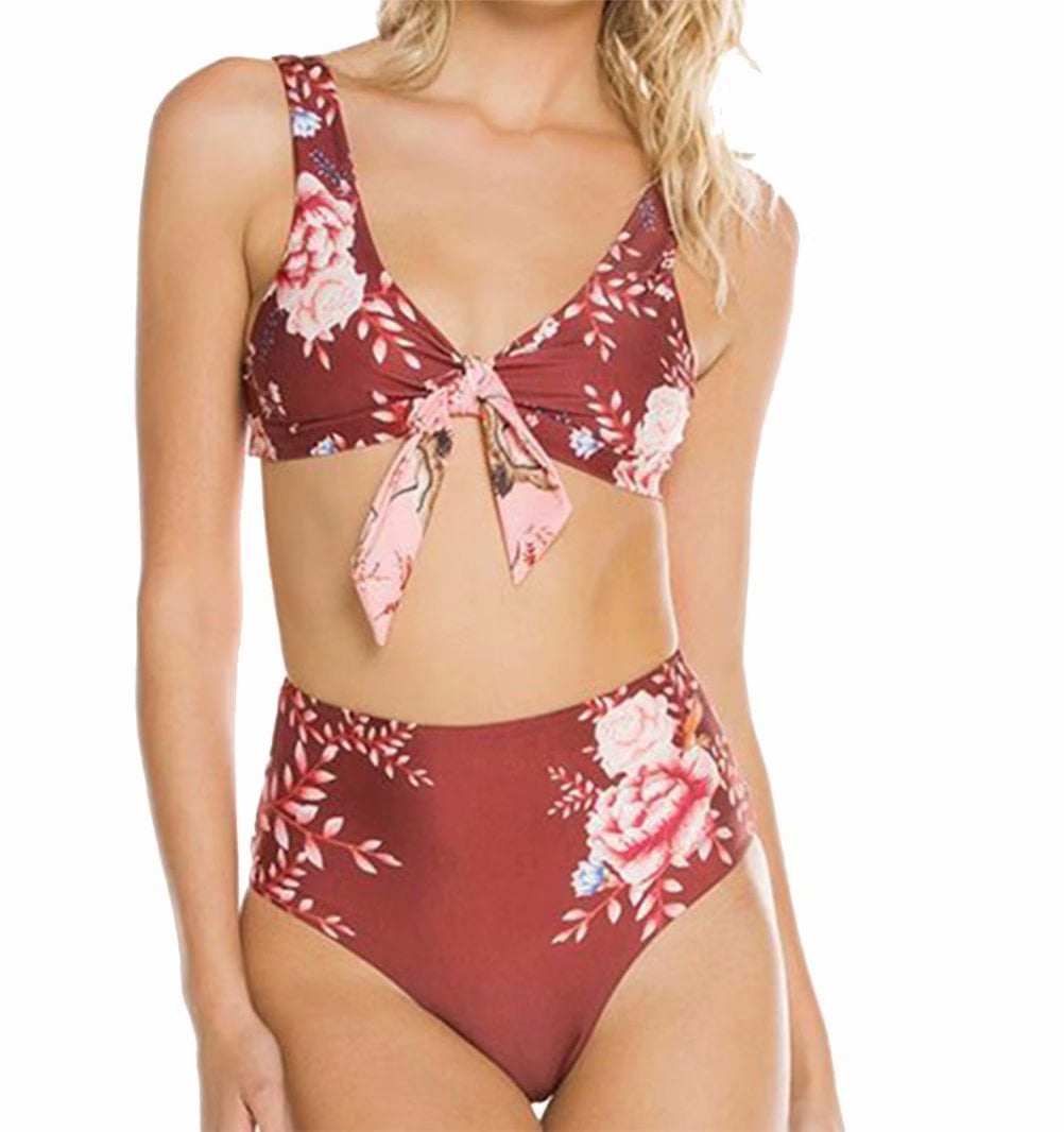 dark red bathing suit