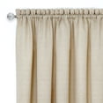 thumbnail image 3 of Ergode Darcy Rod Pocket Window Curtain Panel - 52x63 - Tan/White, 3 of 3