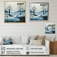thumbnail image 4 of Designart "Blue White Modern Scandinavian Charm I" Landscapes Canvas Art Print, 4 of 5