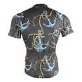 thumbnail image 4 of joogoo Cool Anchors Pattern Men's Cycling Jerseys Mountain Bike Short Sleeve Tops L, 4 of 7