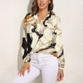 thumbnail image 3 of Marble Texture Long Sleeve Blouse Woman Streetwear Casual Shirts Summer Oversize Woman Streetwear Clothing Birthday Present, 3 of 7