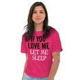 thumbnail image 4 of If You Love Me Let Me Sleep Plus Size Crewneck Graphic Tee Shirt Brisco Brands 2X, 4 of 5