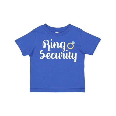 

Inktastic Ringbearer Ring Security White Text Gift Toddler Boy or Toddler Girl T-Shirt