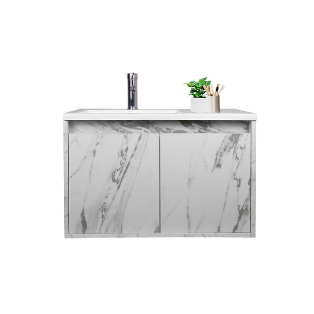 Gabinete De Baño RODRIGO Con Lavabo Y Llave Minimalista.