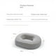 thumbnail image 4 of Cojín de anillo ortopédico hecho de espuma viscoelástica, cojín en forma de dona para aliviar el dolor de hemorroides (almorranas), adecuado para silla de ruedas, asiento de coche, 4 of 5