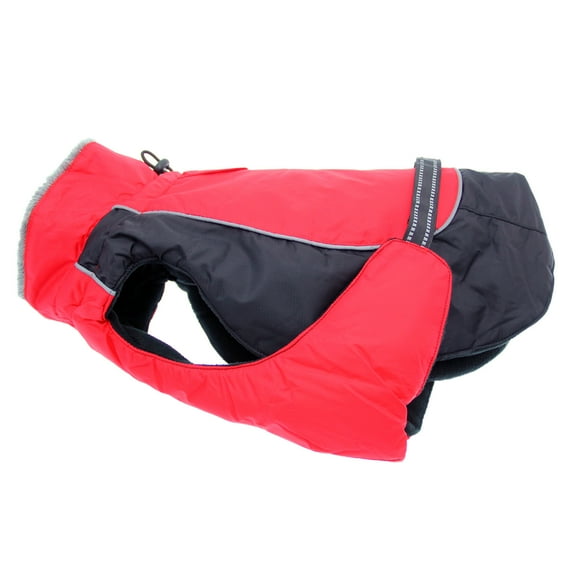 Alpine All-Weather Dog Coat by Doggie Design - Red and Black - 3X-Large