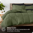 thumbnail image 3 of Bare Home 5-Piece Bed-in-a-Bag - Twin, Green with Black Sheet Set, 3 of 8