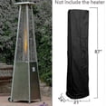 thumbnail image 3 of Heavy Duty Glass Tube Heater Cover - Waterproof Square Standing Patio Heater Protector For Outdoor Triangle Heater And Pyramid Torch, 3 of 4