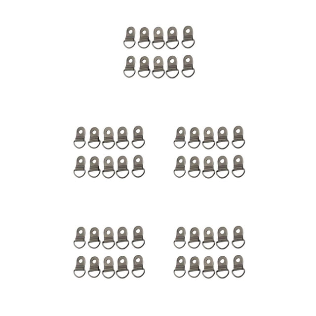 Guardurnaity 10 UNIDS Anillo Hebilla D Anillos de Anclas de Aleación de Zinc Resistentes Pequeñas Hebillas de Encuadernación Portátiles Hombre Type2 NO2