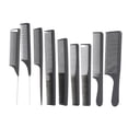 thumbnail image 1 of Greensen 3Colors 9PCS Fashionable Hairdressing Comb With Bag Hair Styling Tool Kit , Hair Cutting Comb,Comb, 1 of 7