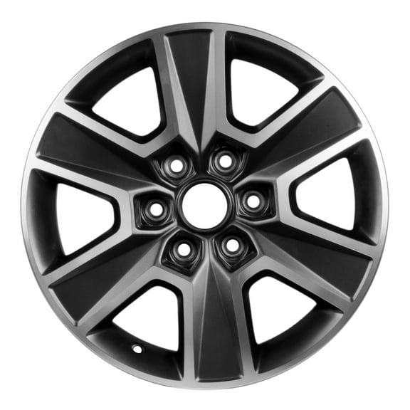 Pre-Owned Original Equipment Machined and Painted Medium Smoked Hypersilver Aluminum Wheel 18 x 7.5 fits 2015-2019 Ford F-150 (Good)