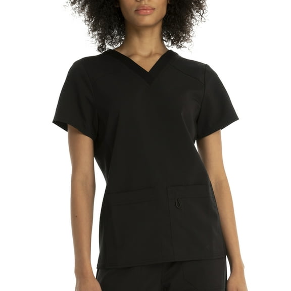 Scrubstar Women's Flexible Stretch Knit Side Panel V-Neck Scrub Top WD803
