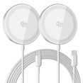 thumbnail image 1 of Adaptador de Carga HANDY-GAD Magnético Qi2 25W Paquete de 2 Blanco, 1 of 9