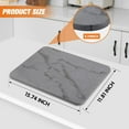 thumbnail image 6 of Stone Dish Drying Mat for Kitchen Counter - 11.8"x15.7" Dirt-Resistant Quick Drying Fast Absorbent Non-Slip Diatomite Mat, Natural Diatomaceous Earth Dish Drying Pad for Dish Rack, 6 of 13