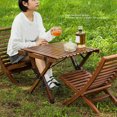 thumbnail image 3 of Chair, High Backrest Wooden Chair Ergonomic  for Garden, 3 of 7