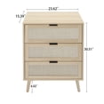 thumbnail image 4 of Zateety 3 Drawer Cabinet, Suitable for Bedroom, Living Room, Study, 4 of 16
