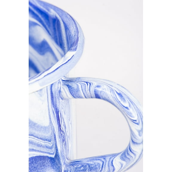 Hand Painted 8 oz Enamel Mug Set of 4