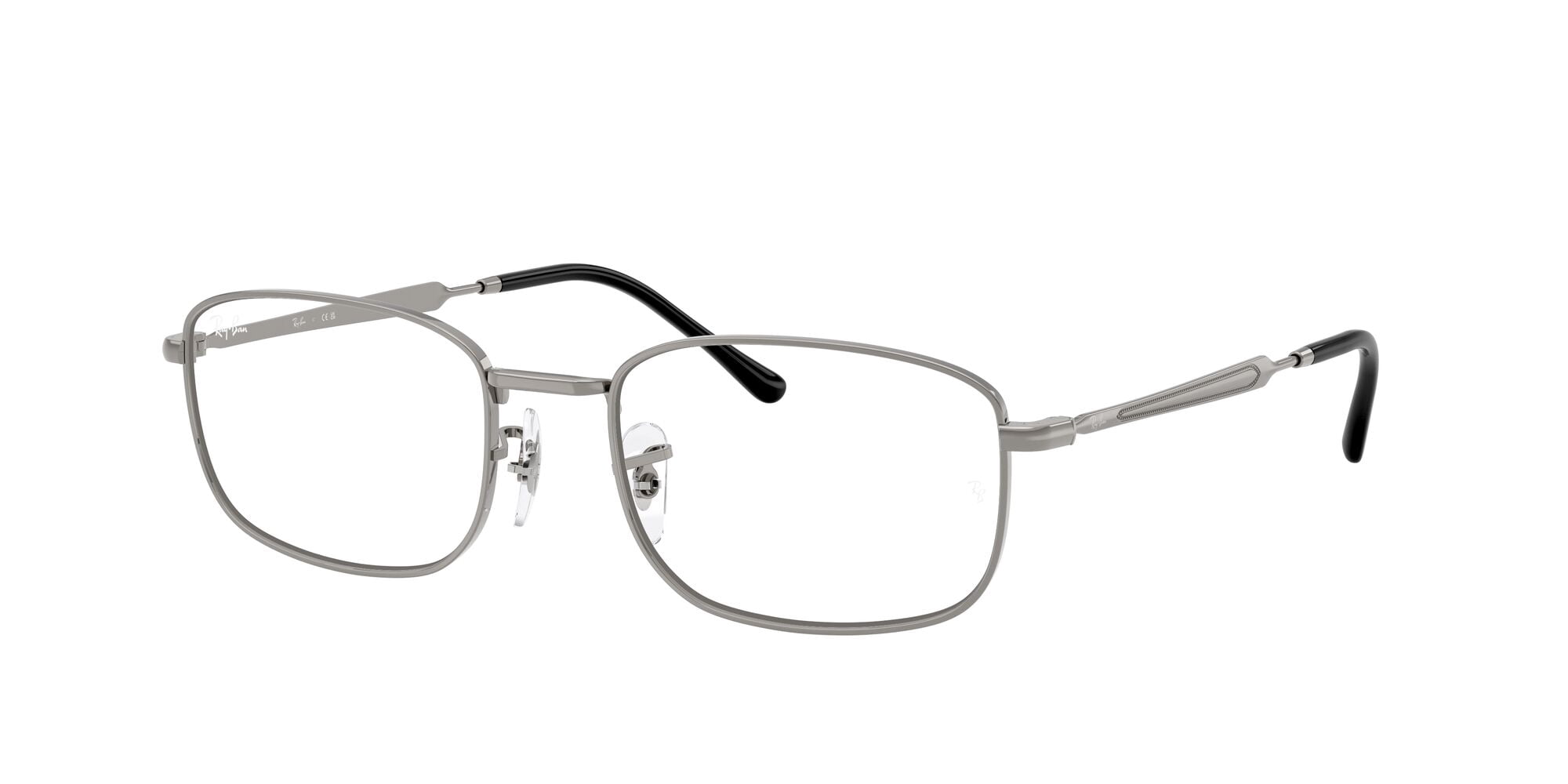 Ray-Ban Unisex Size 54 Pillow RB6533 Optics Prescription Eyeglasses with Case, Gunmetal/Demo Lens